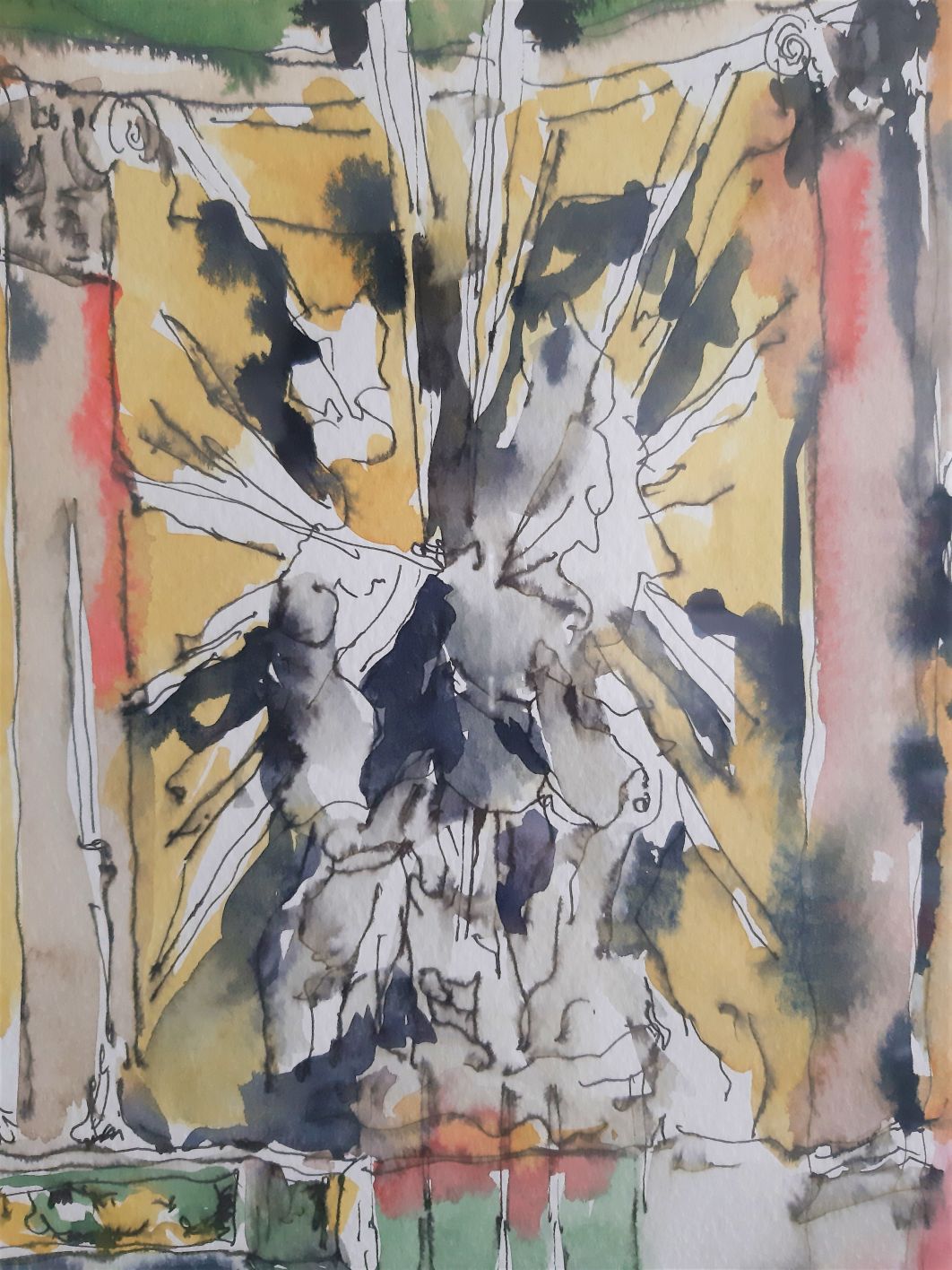 A large and highly intelligent rendition of St. John's Co-Cathedral's main altar by Mark Geoffrey Muscat, 2013