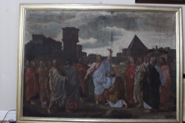 The Sacrament of the Ordination, a brilliant and grand Baroque masterpiece after the original by Nicolas Poussin’s (1594 – 1665)
