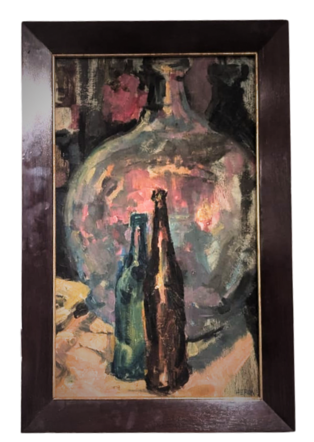 Glassware (Still Life) - John Heron (J. M. Heron, F.C.A.) | British Still Life