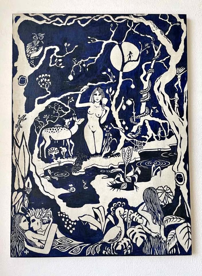 Ian P. Hudson, A Midsummer Night's Dream, Modernist Oil 1973