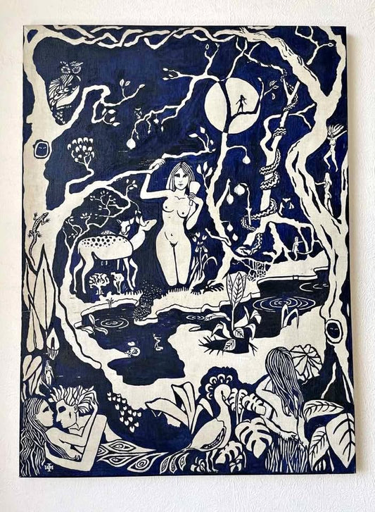 Ian P. Hudson, A Midsummer Night's Dream, Modernist Oil 1973