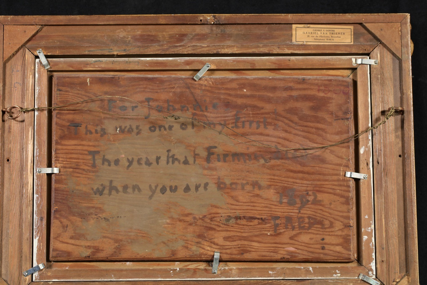 Cottage by Lake (Early Impressionist Landscape) - Alfred Théodore Joseph Bastien (Belgian, 1873-1955)