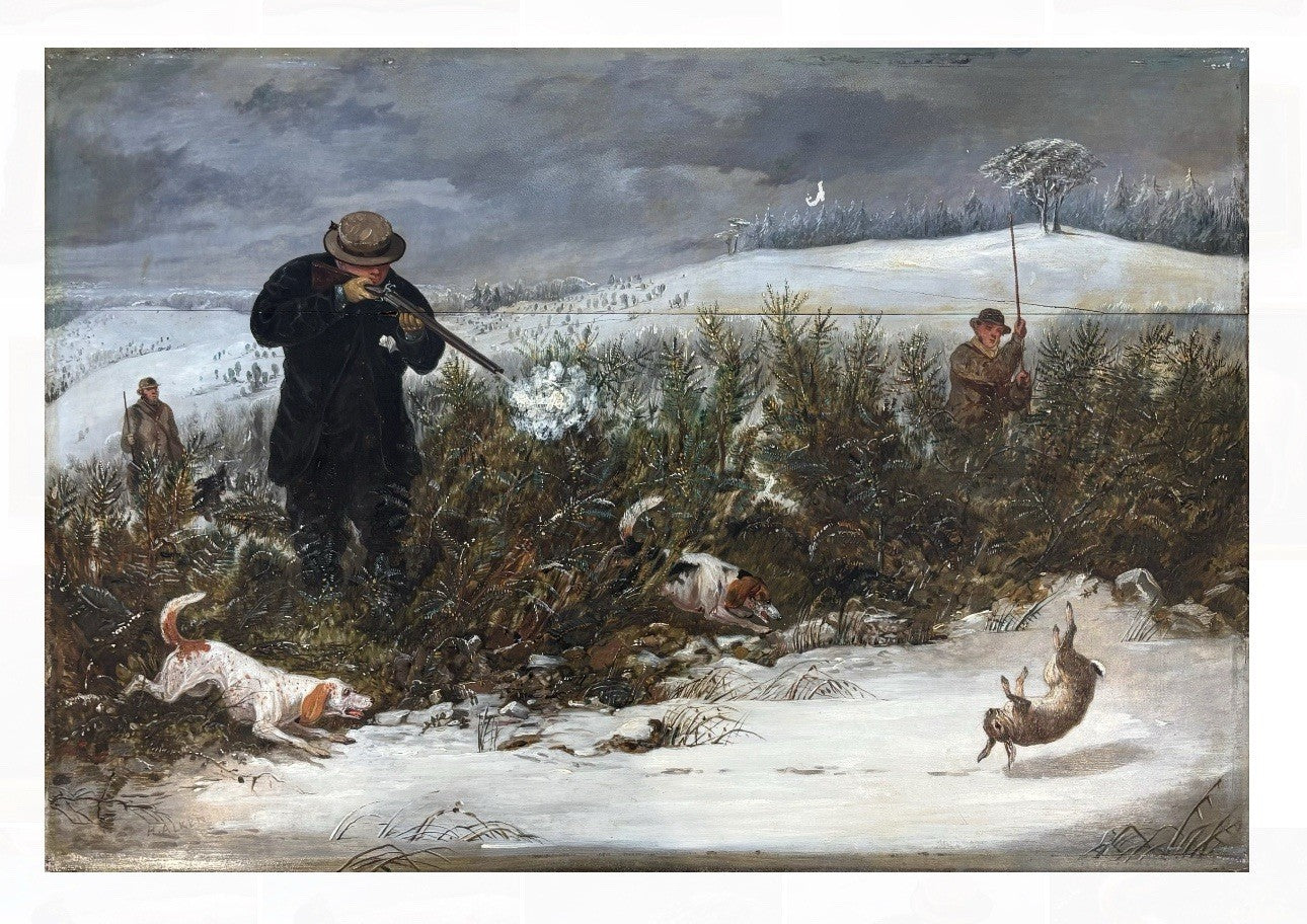 A Winter Shoot (Duck Shooting in Winter) - Henry Thomas Alken, Senior (British, 1785-1851)