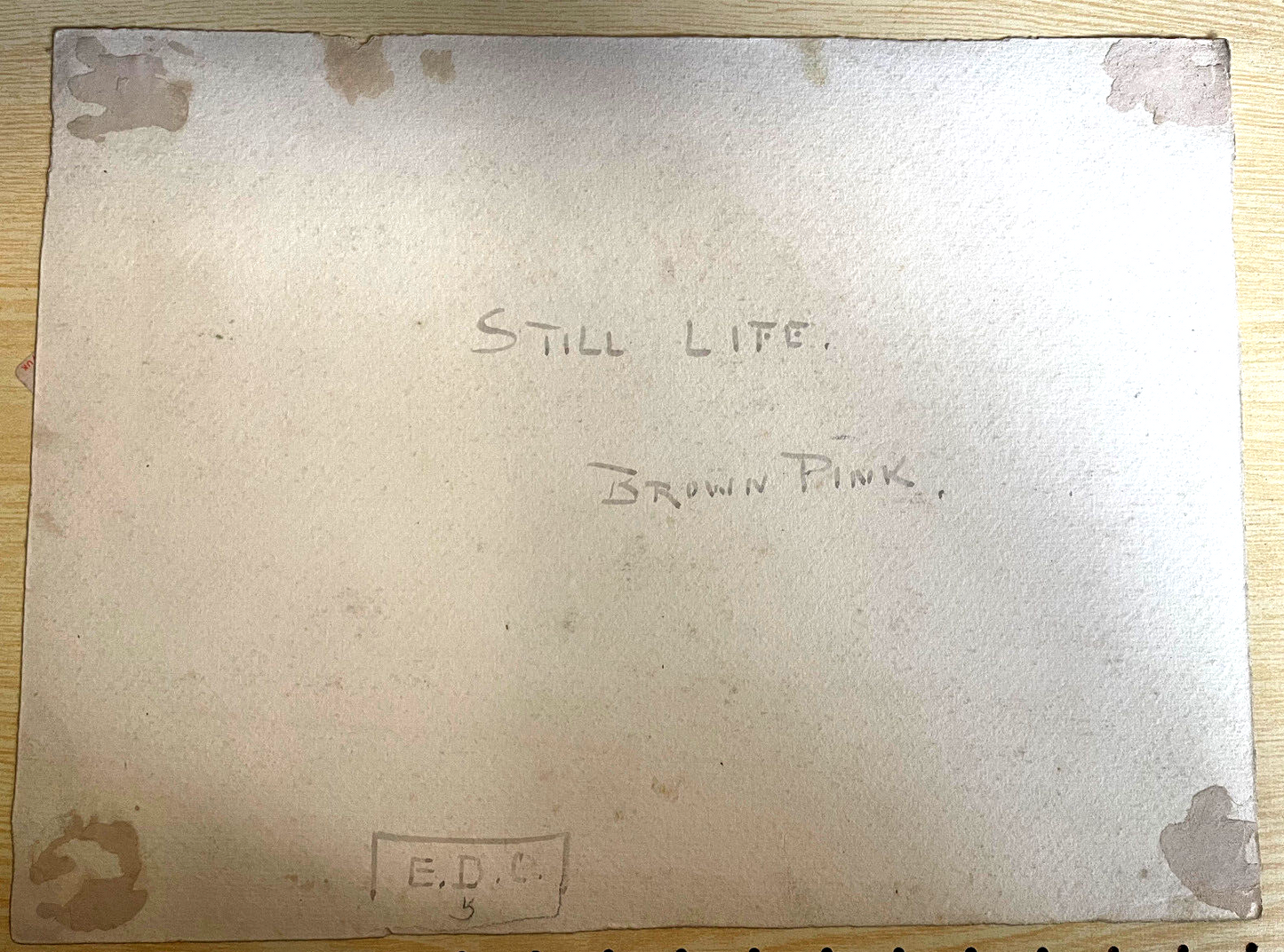 Lady's Jewels & Fan (c. 1915) - Artist Unknown | Edwardian Still Life Watercolour