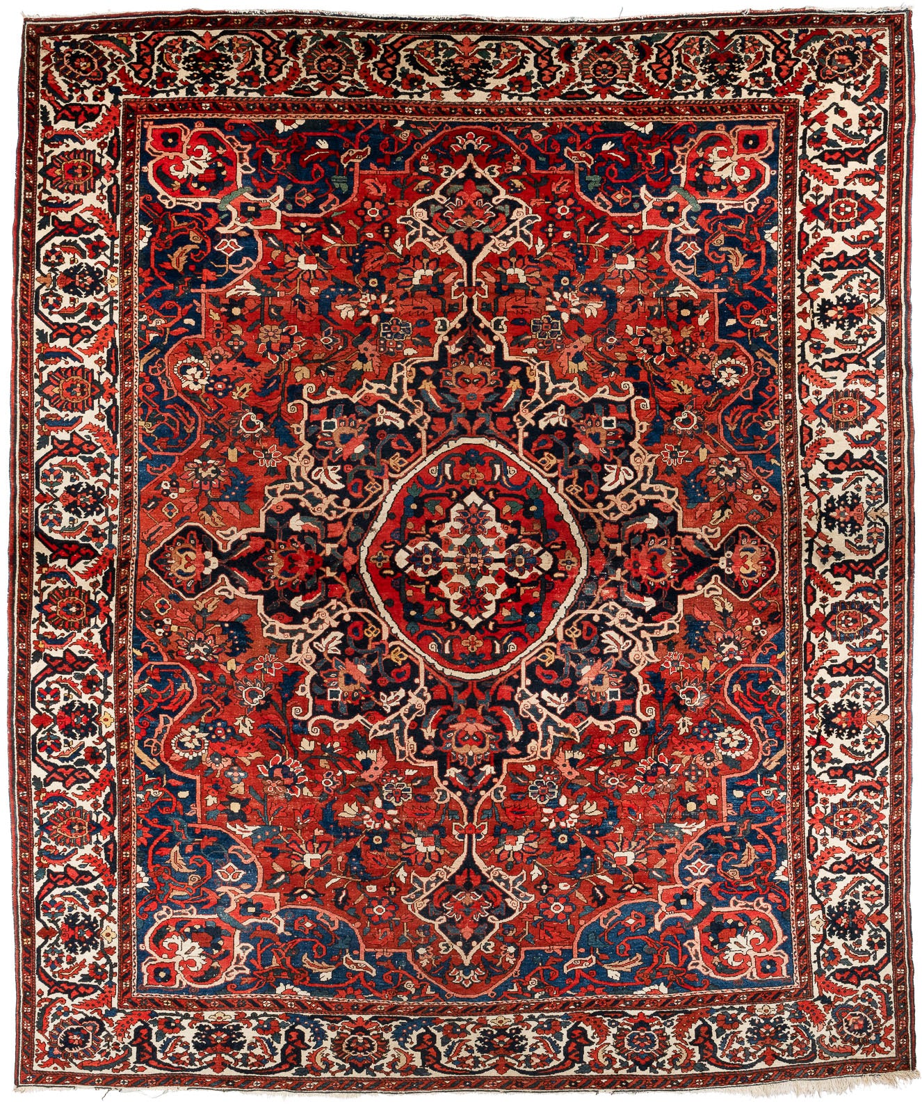 A large eye-catching Bakhtiar carpet with high knot density (Persia) c.1930