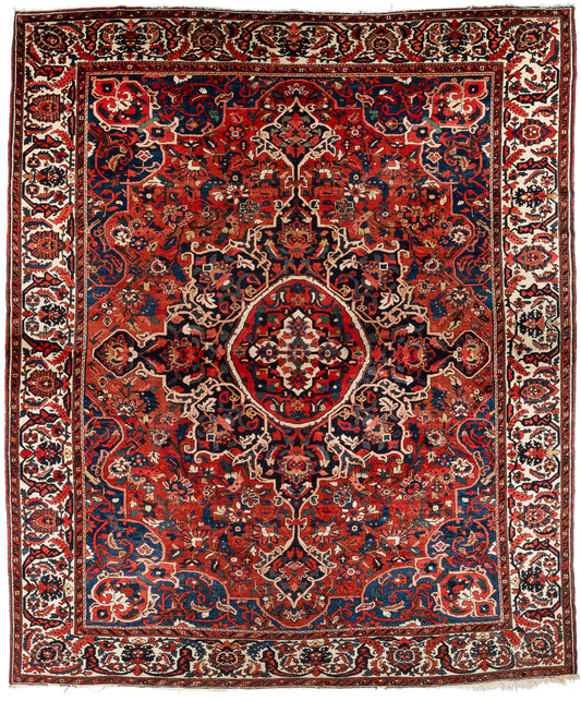 A large eye-catching Bakhtiar carpet with high knot density (Persia) c.1930