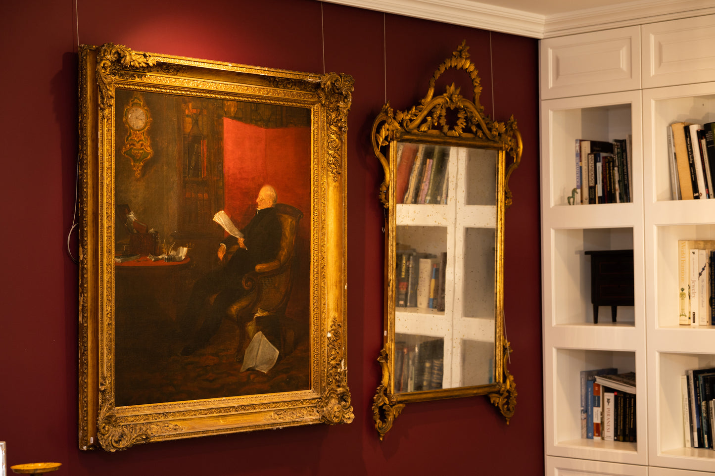 A daintily carved and beautifully proportioned gilt lead-lined Florentine Mirror c.1800