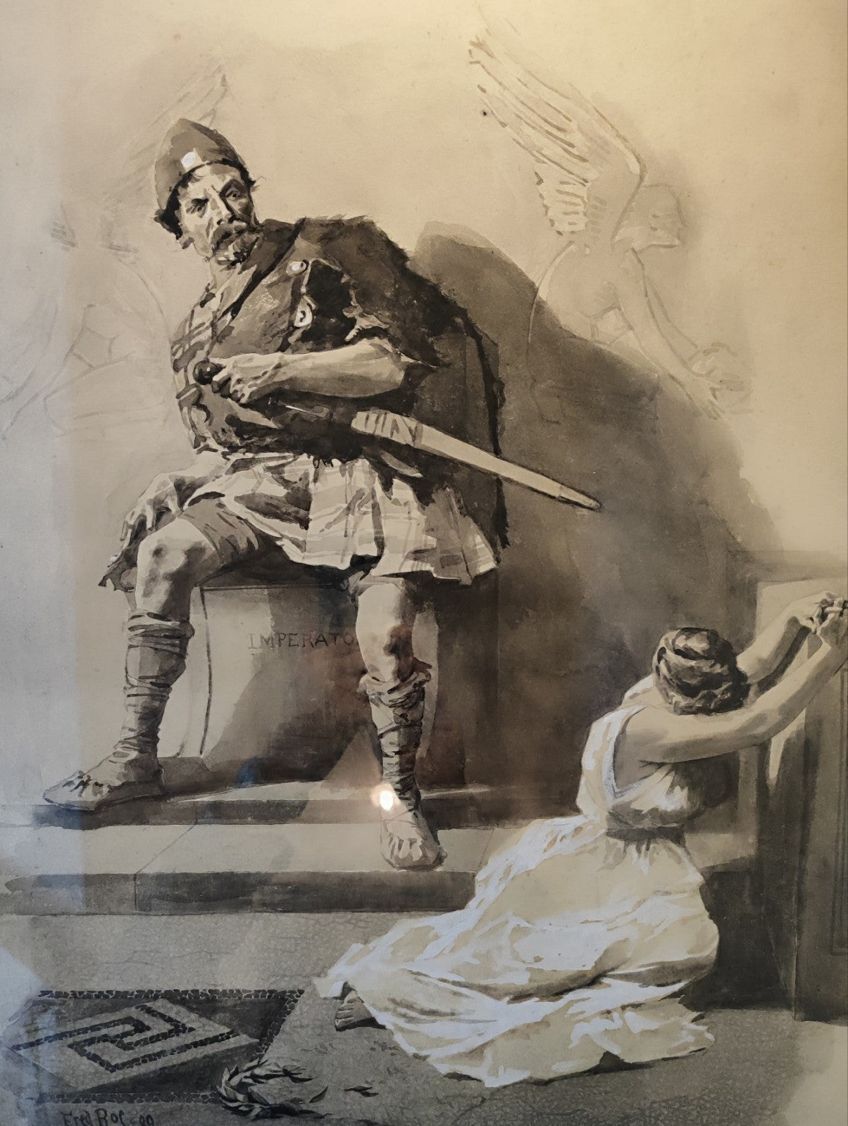 The Goths in Rome - Fred Roe RI, RBC (British, 1864-1947) | Victorian Historical Painting