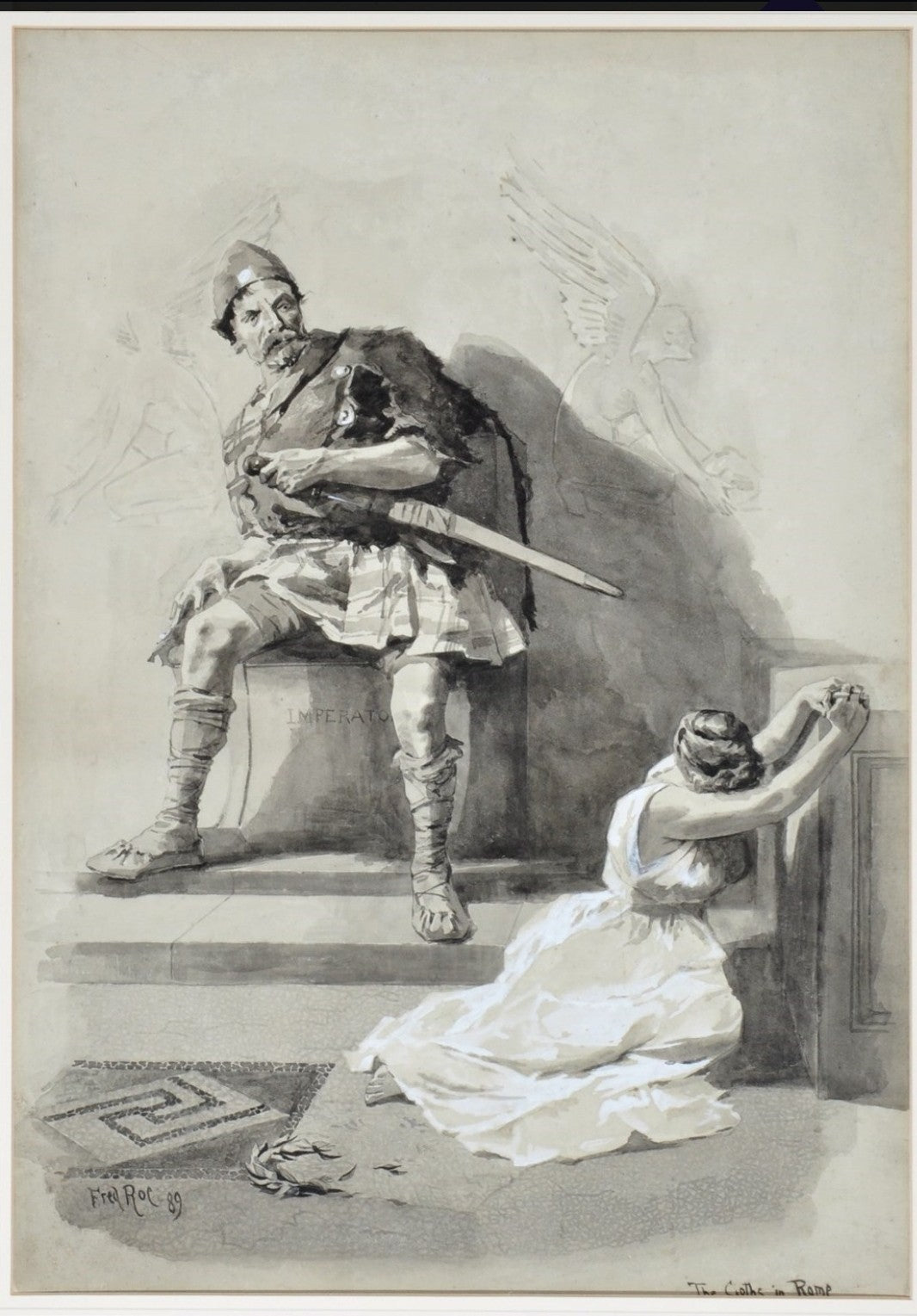 The Goths in Rome - Fred Roe RI, RBC (British, 1864-1947) | Victorian Historical Painting