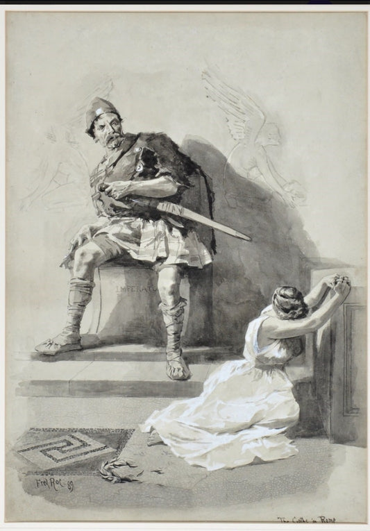 The Goths in Rome - Fred Roe RI, RBC (British, 1864-1947) | Victorian Historical Painting