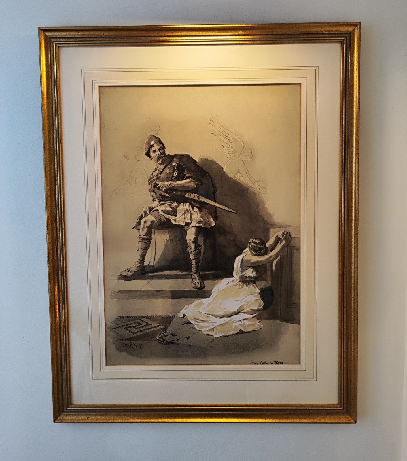 The Goths in Rome - Fred Roe RI, RBC (British, 1864-1947) | Victorian Historical Painting