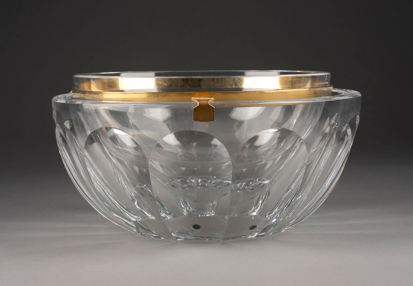 A large crystal Caviar bowl from the 'HARCOURT' collection by Baccarat, France