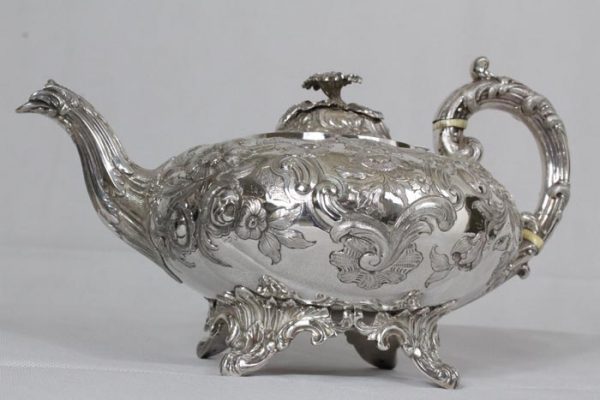 An impressive Four Piece Tea and Coffee Silver Service by renowned British silversmith, William Stroud