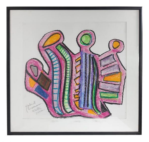 Biomorphic Figures by Gabriel Caruana, signed, dated, 2002