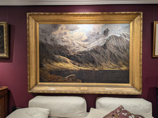 A Grand Victorian Masterpiece Portraying the Picturesque Llyn Idwal, Snowdonia, Isaac Cooke, RBA (1846–1922)