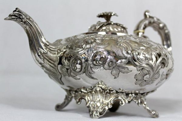 An impressive Four Piece Tea and Coffee Silver Service by renowned British silversmith, William Stroud