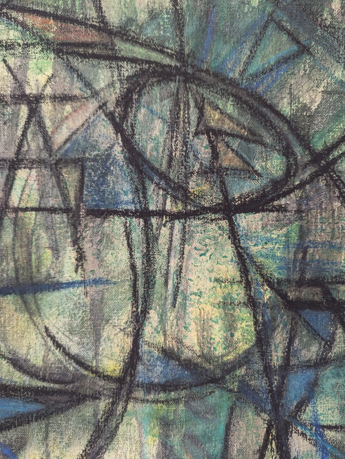 Abstracted Inverted Face - Davida Allen (Australian, b. 1949) | Contemporary Australian Art