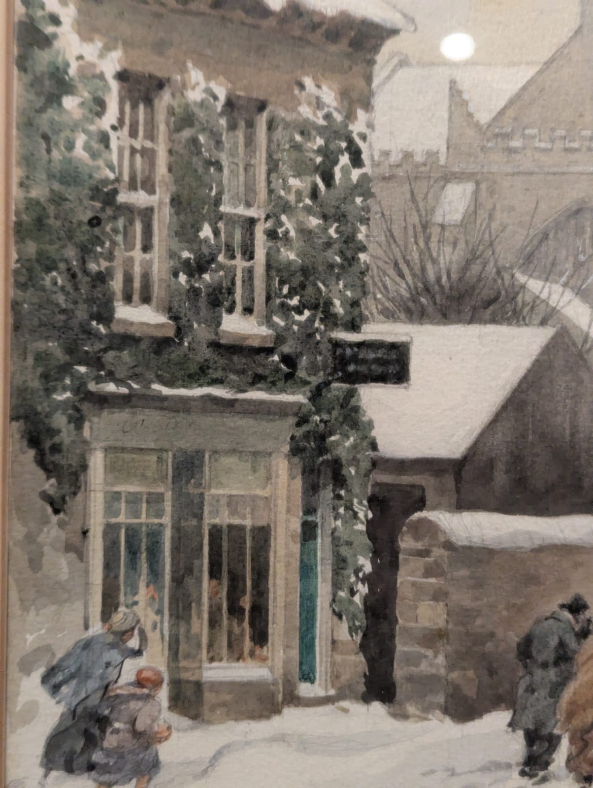 Cartmel Village in Winter - William Grimmond (British, 1884-1952) | English Landscape