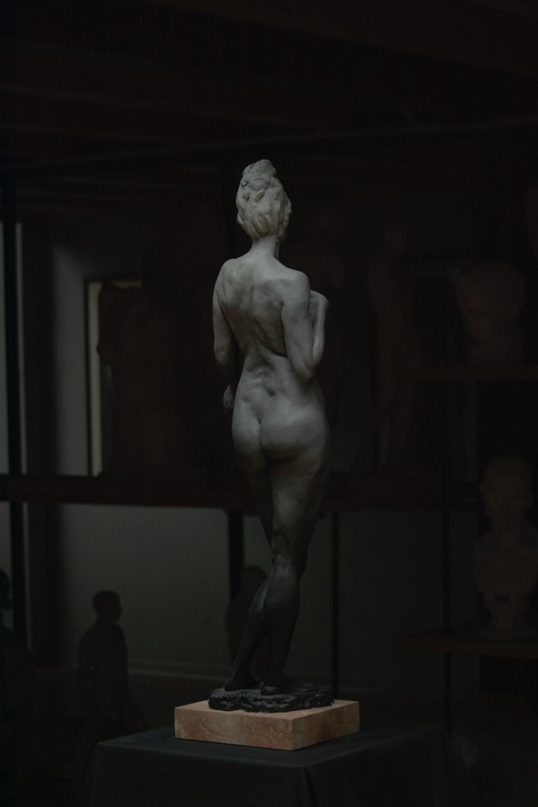 Evanescenza – Contemporary Nude Figurative Sculpture by Andreas Paul Muscat | Hydro Resin on Simulated Marble Base