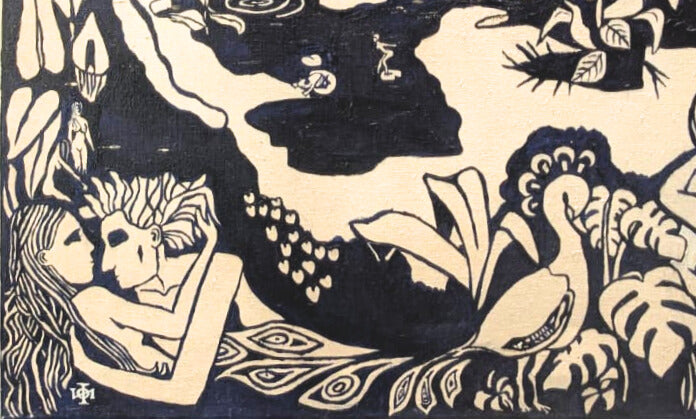 Ian P. Hudson, A Midsummer Night's Dream, Modernist Oil 1973