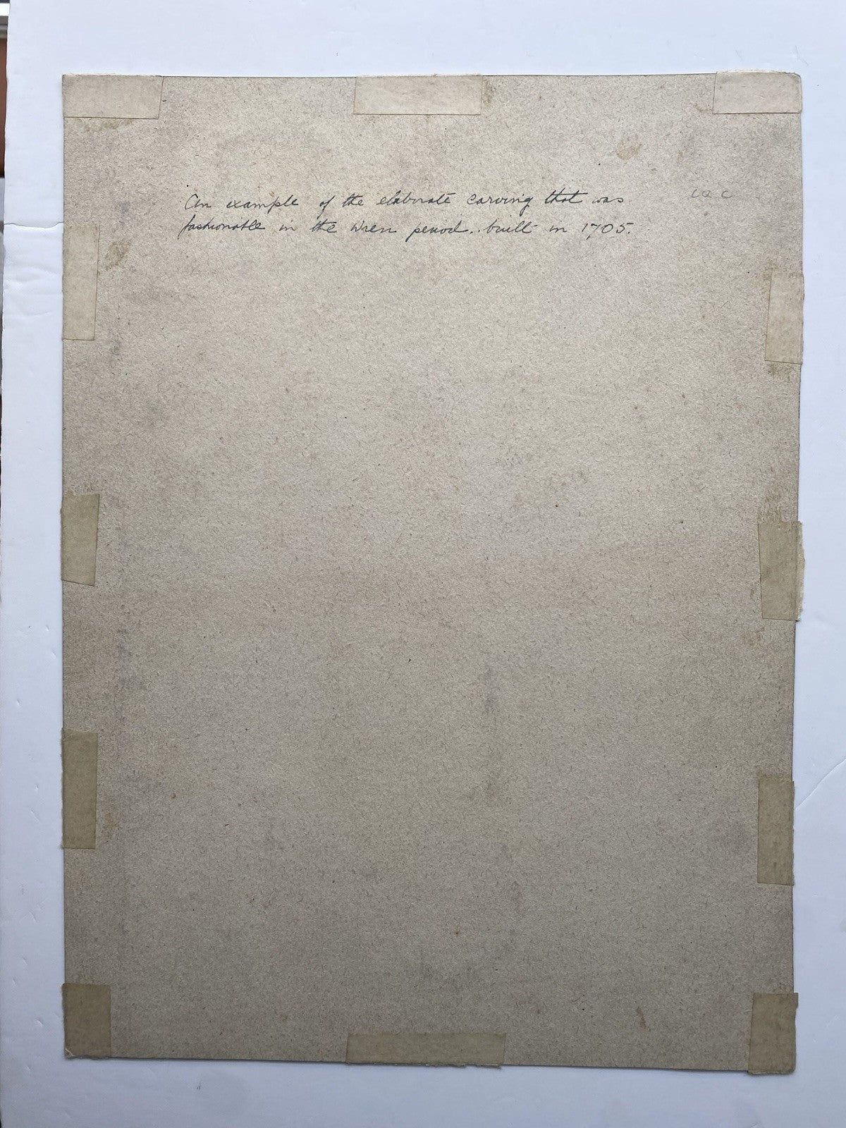 Wren Period Door Canopy (1936) - Frederick L. Pitts | American-British Architectural Watercolour